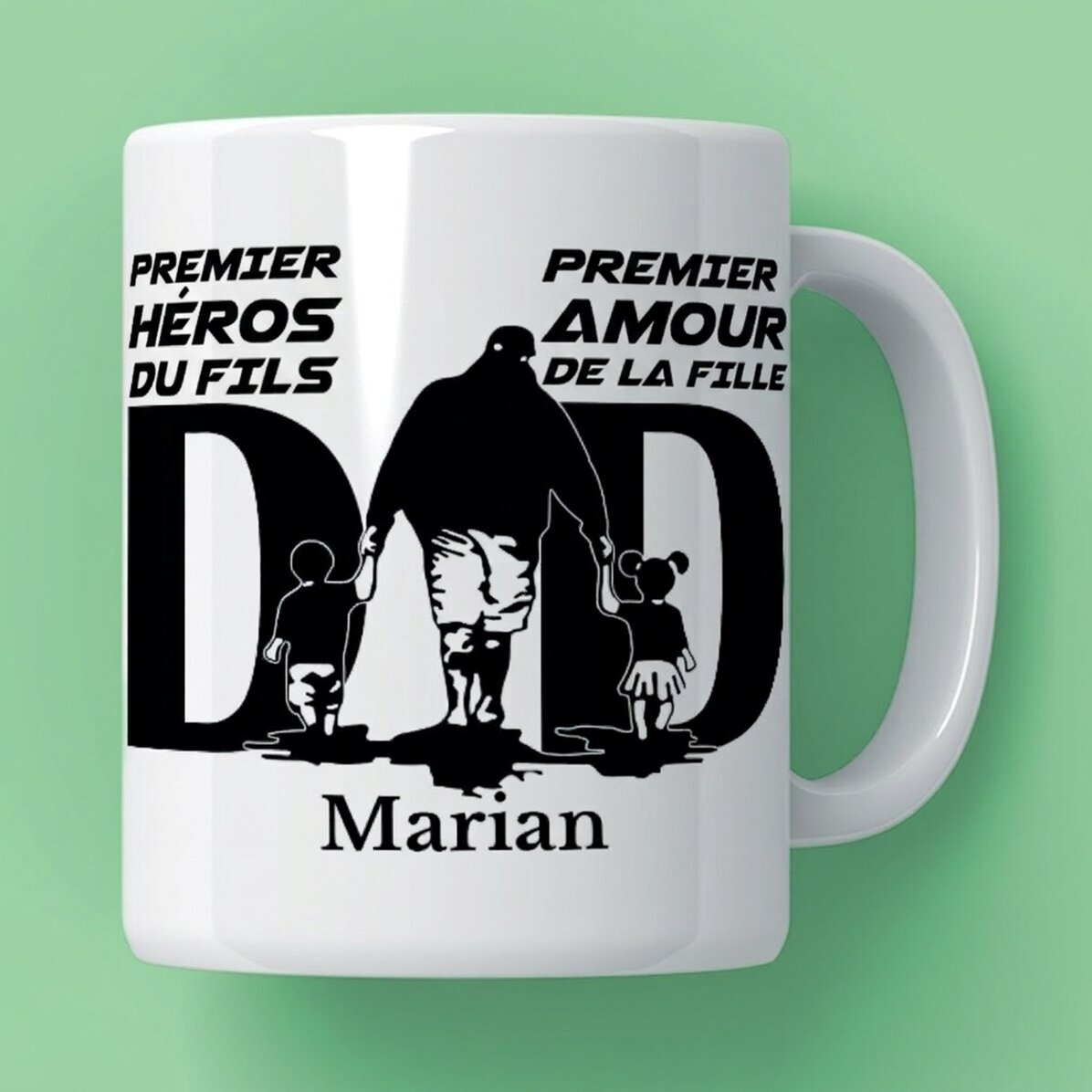 Tasse personnalisée avec inscription - Papa