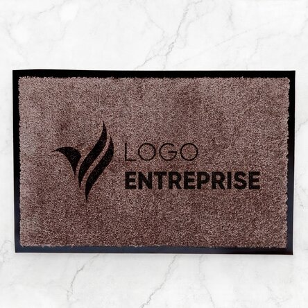 Paillasson d'entrée d'intérieur personnalisé avec logo