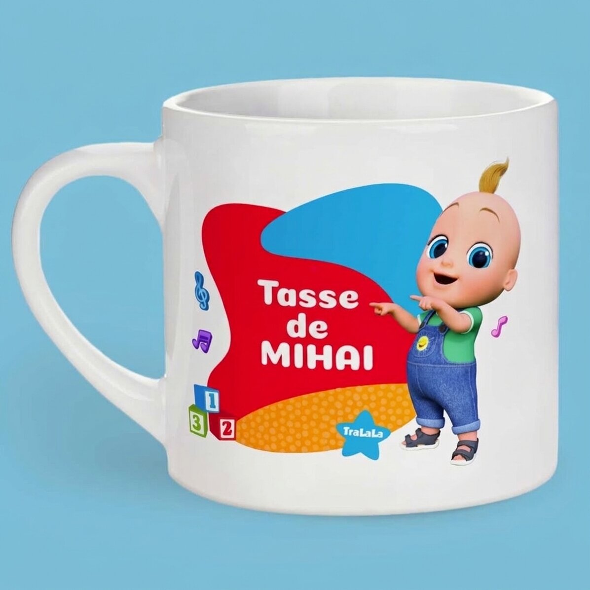 Tasse personnalisée pour enfants avec inscription - TraLaLa