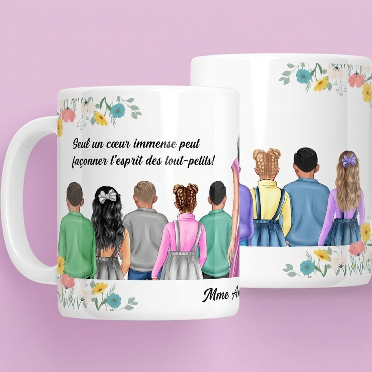 Tasse personnalisée avec message - Madame l