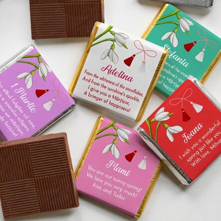 Mini-chocolat personnalisé avec un message