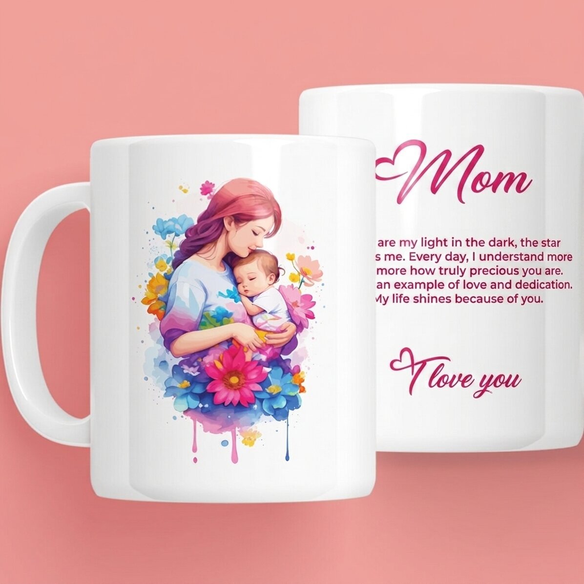 Tasse personnalisée avec inscription - Lovely mother