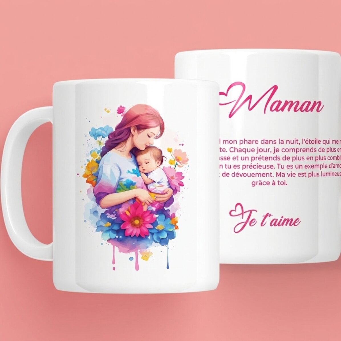 Tasse personnalisée avec inscription - Lovely mother