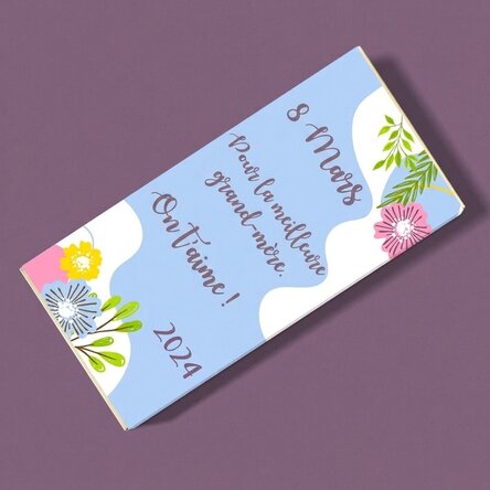Chocolat personnalisé avec inscription - Happiness