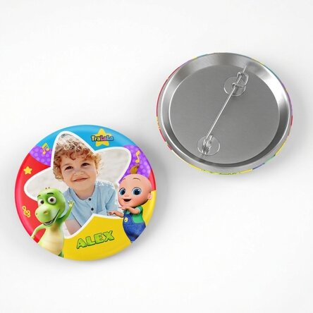 Badge personnalisé avec nom et photo - TraLaLa