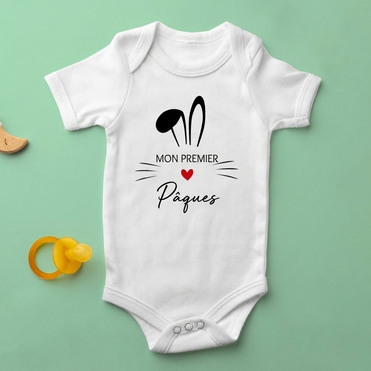 Body pour bébé personnalisé avec un message - First Easter