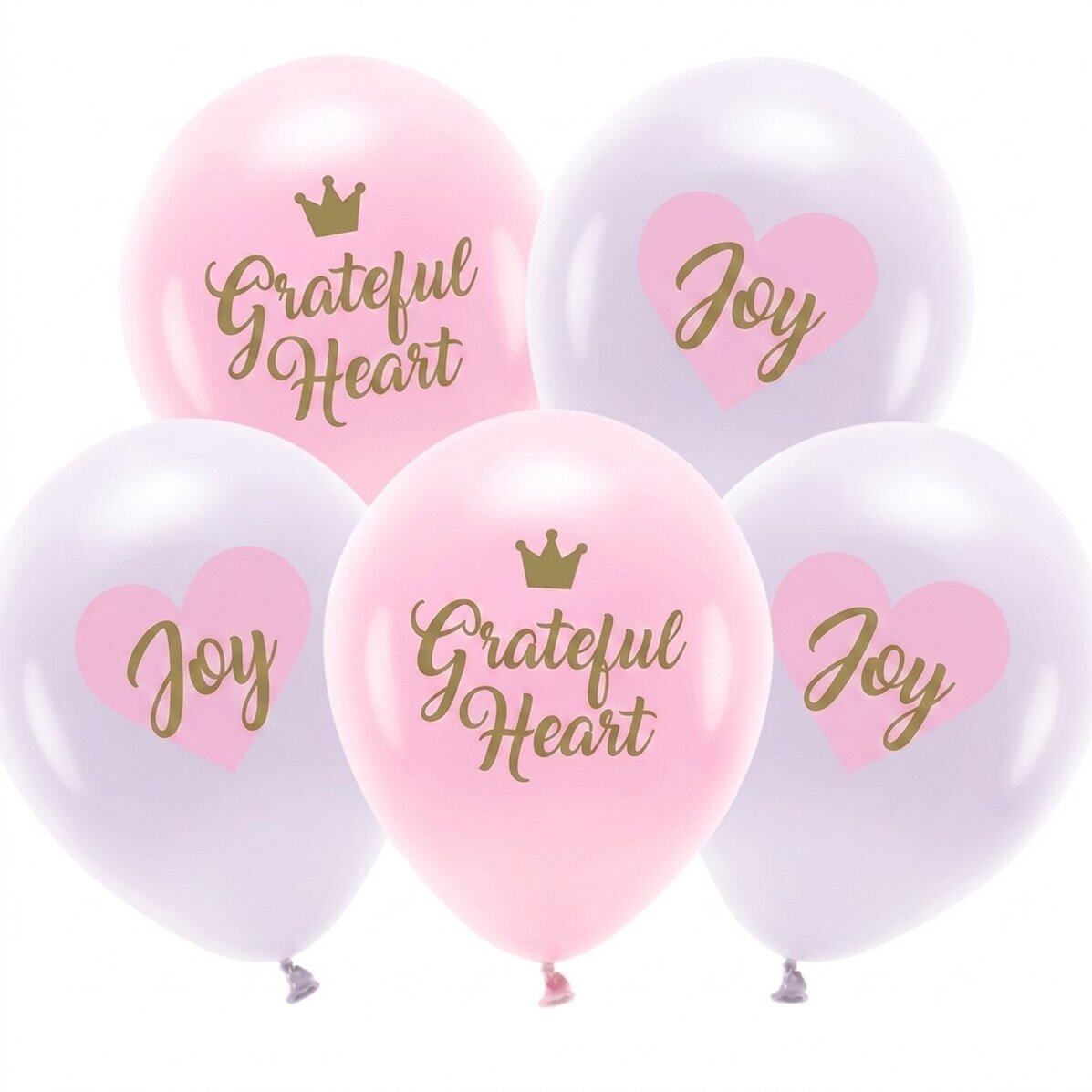 Lot de 5 ballons - Birthday Pink