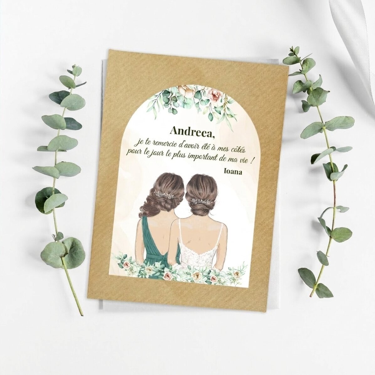 Cadeau personnalisé à planter avec un message pour les demoiselles d