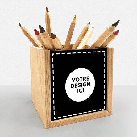 Porte-crayons personnalisé avec votre propre motif