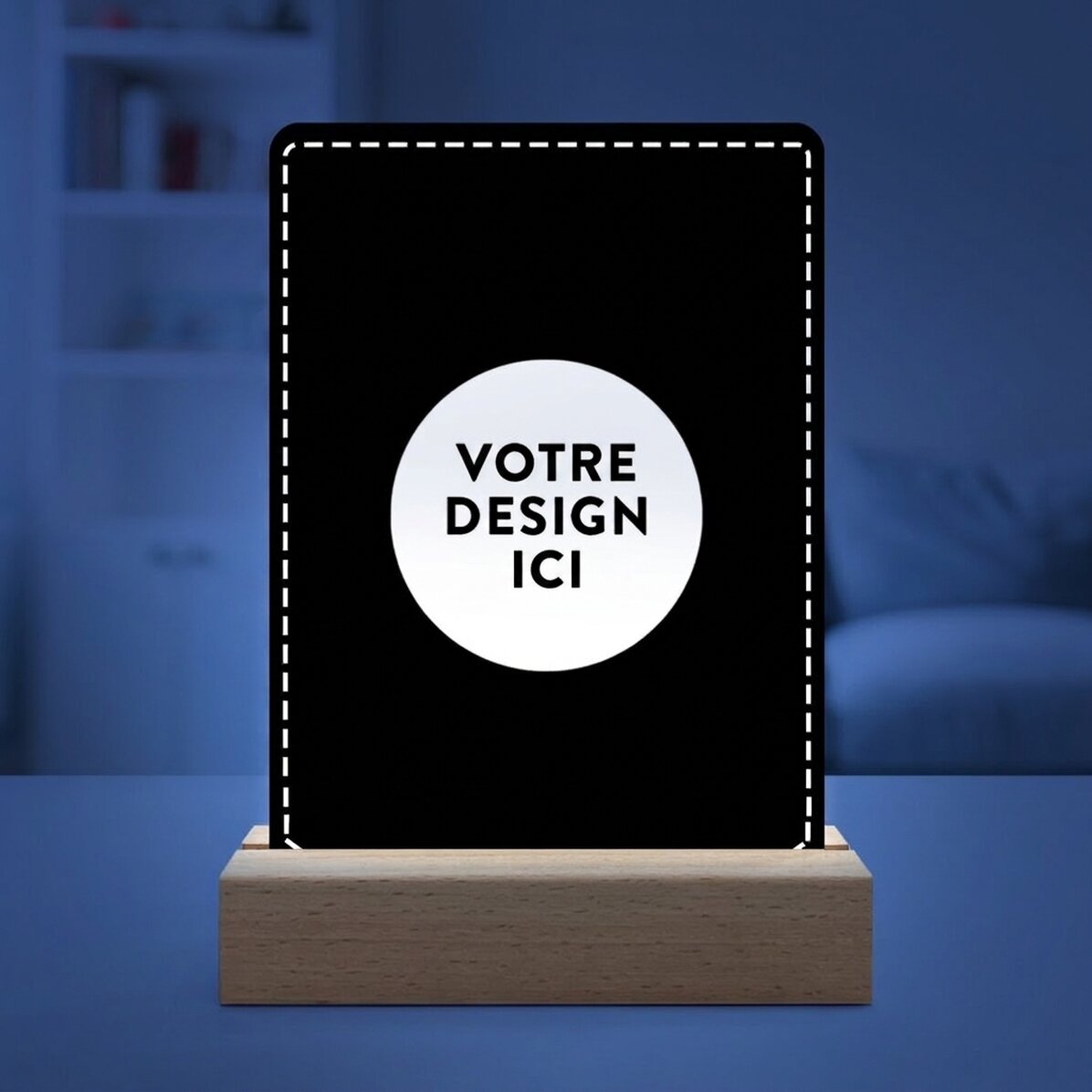 Lampe de veille LED personnalisée avec votre motif