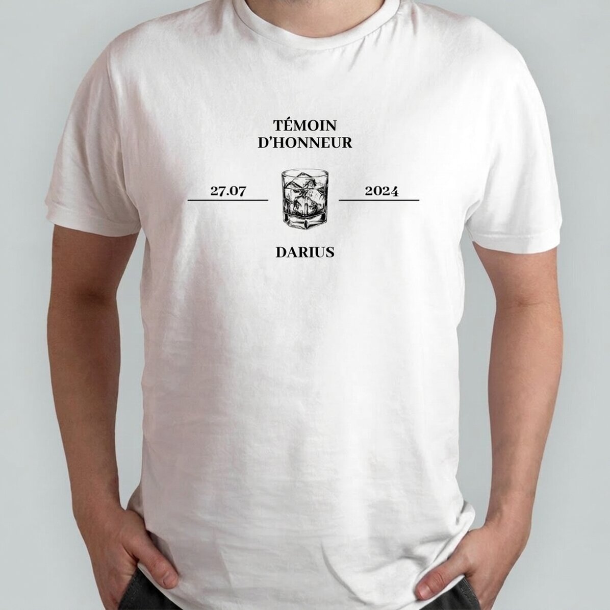 T-shirt en coton personnalisé avec un texte - Garçon d