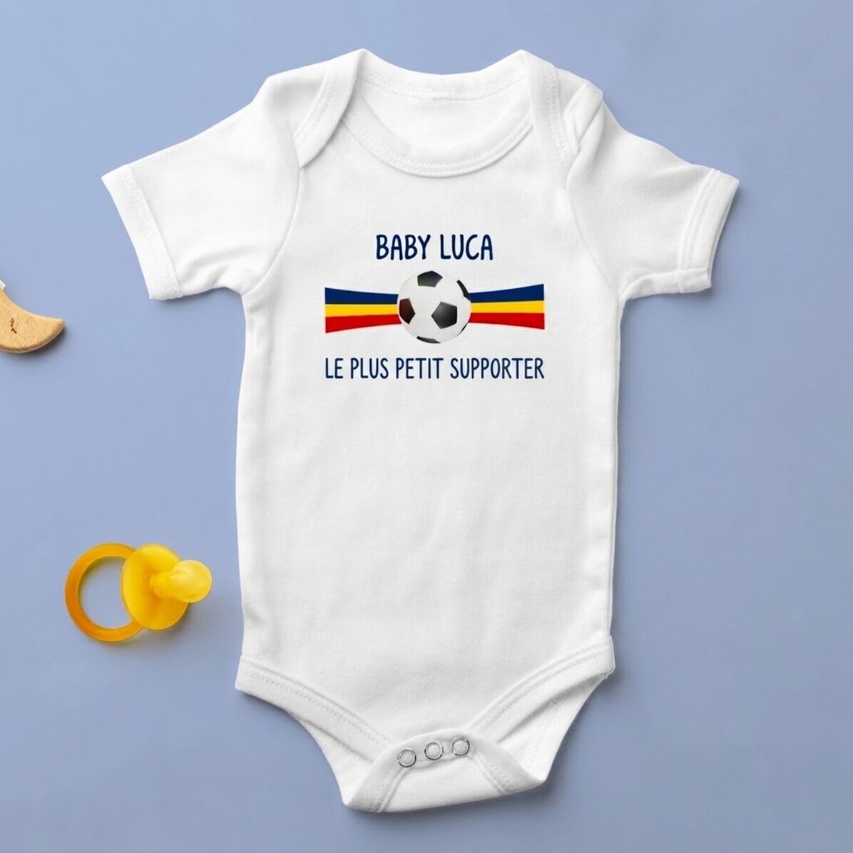 Body pour enfant personnalisé avec un message - Football