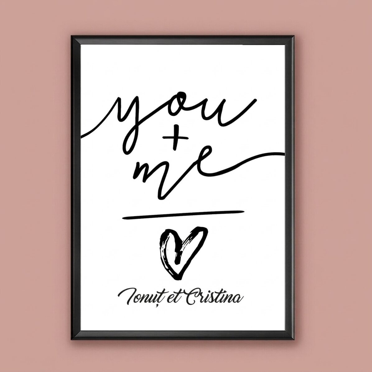 Tableau personnalisé - toi + moi