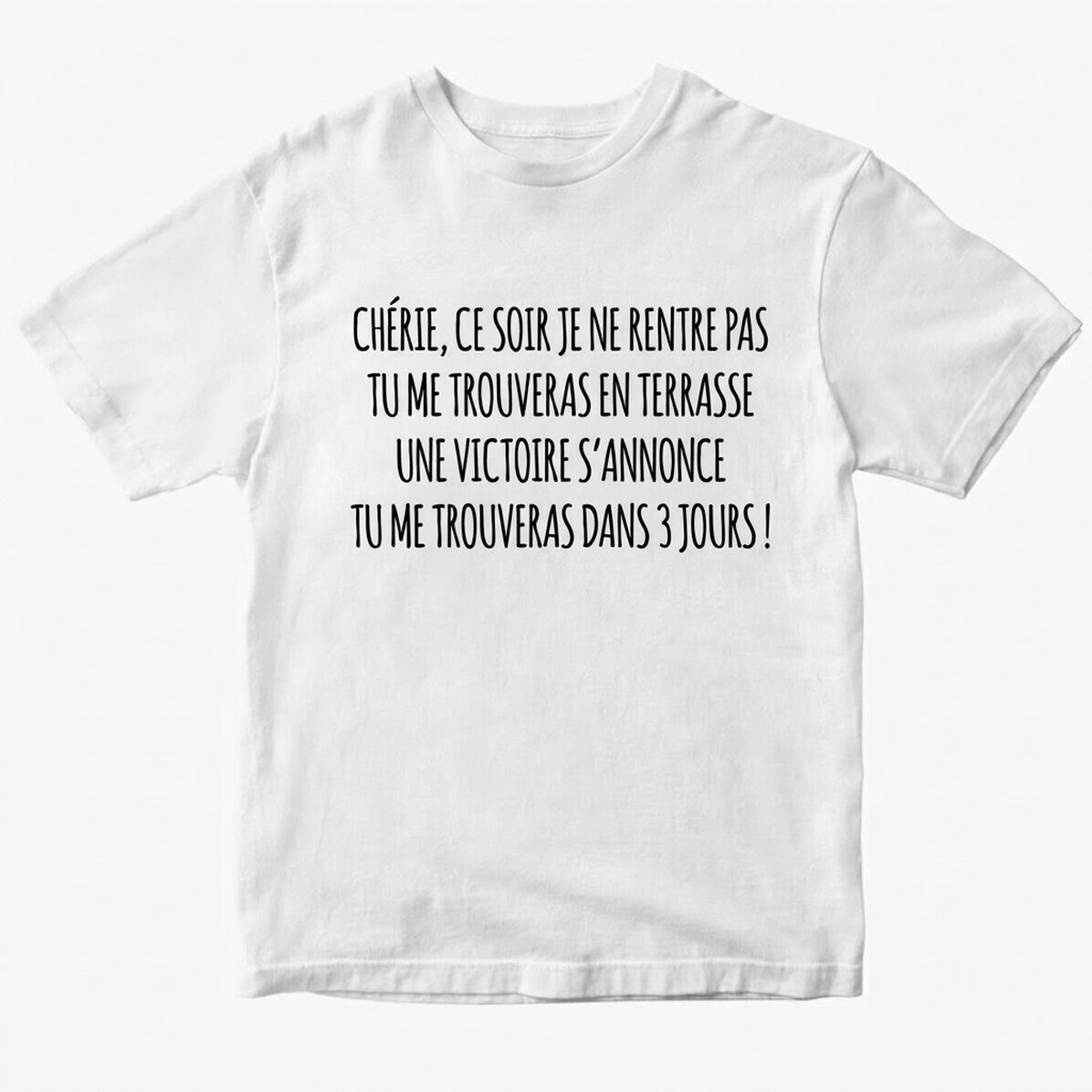 T-shirt en coton personnalisé avec un texte - Evadare EURO