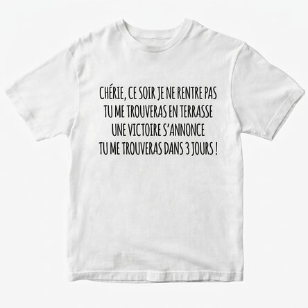 T-shirt en coton personnalisé avec un texte - Evadare EURO