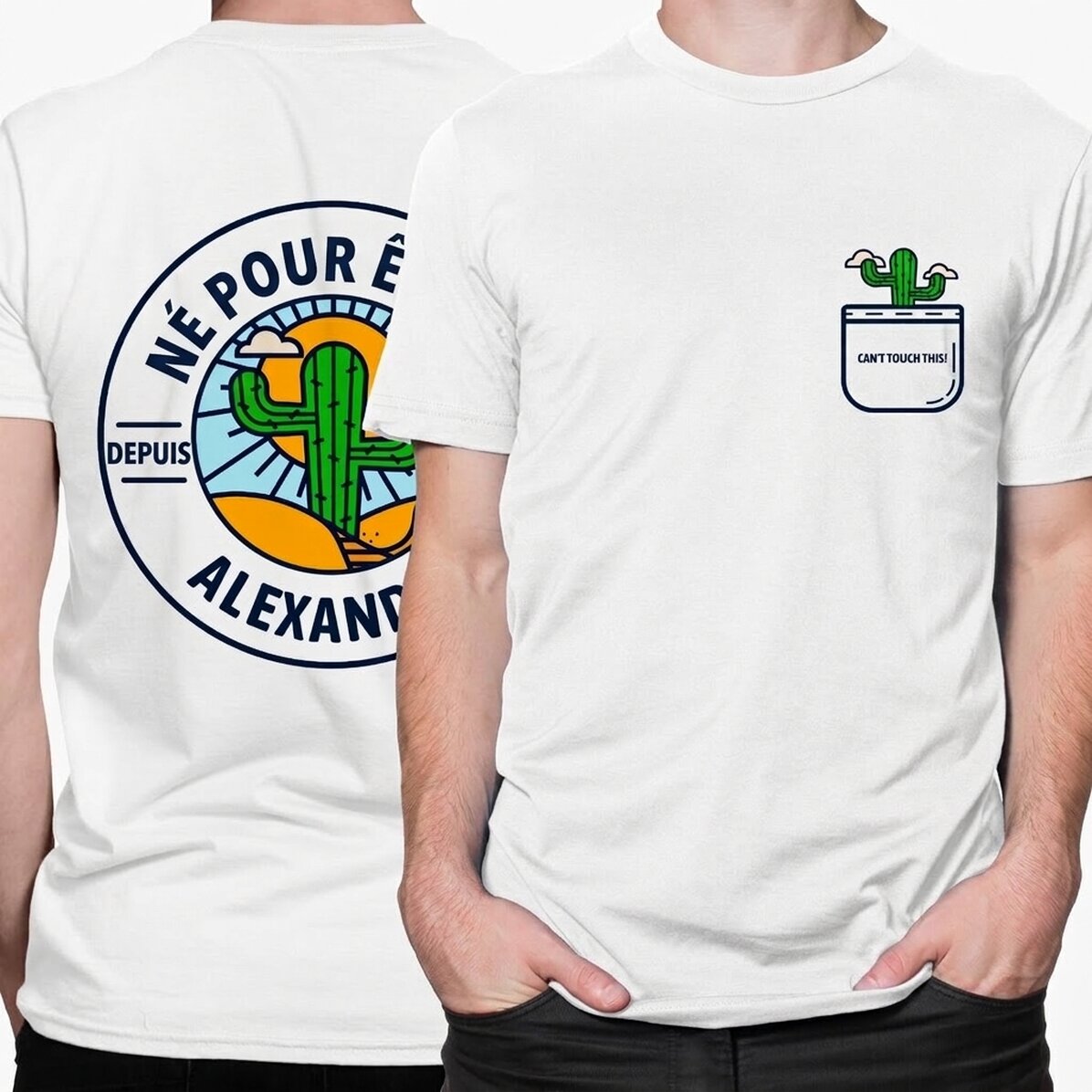 T-shirt en coton personnalisé avec le texte « Born to be wild »