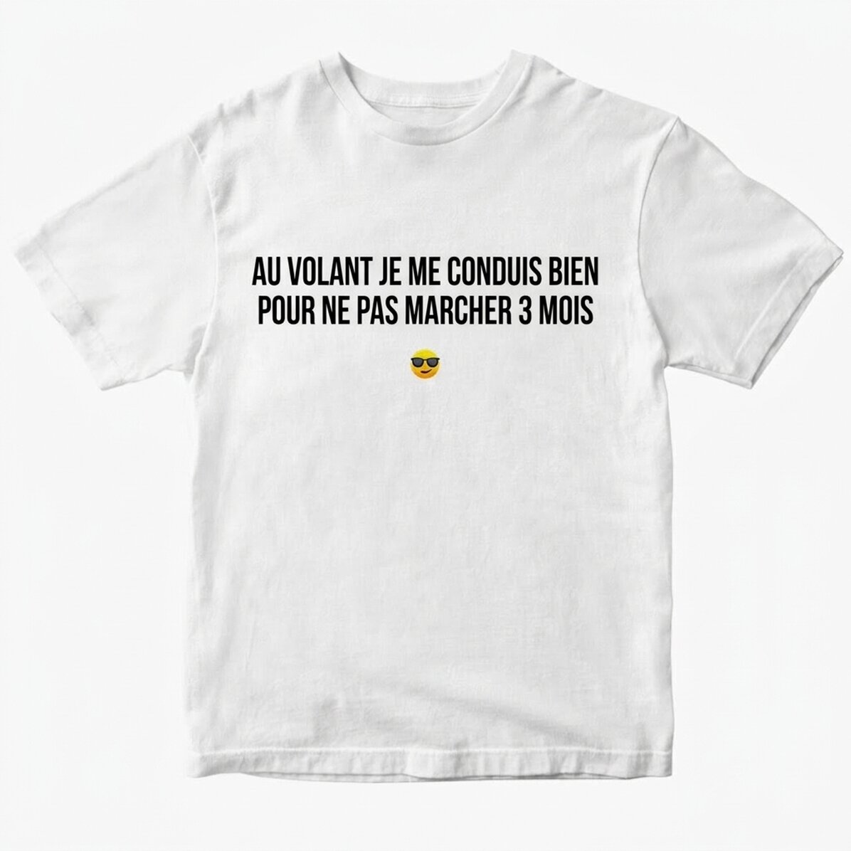 T-shirt en coton personnalisé avec un message