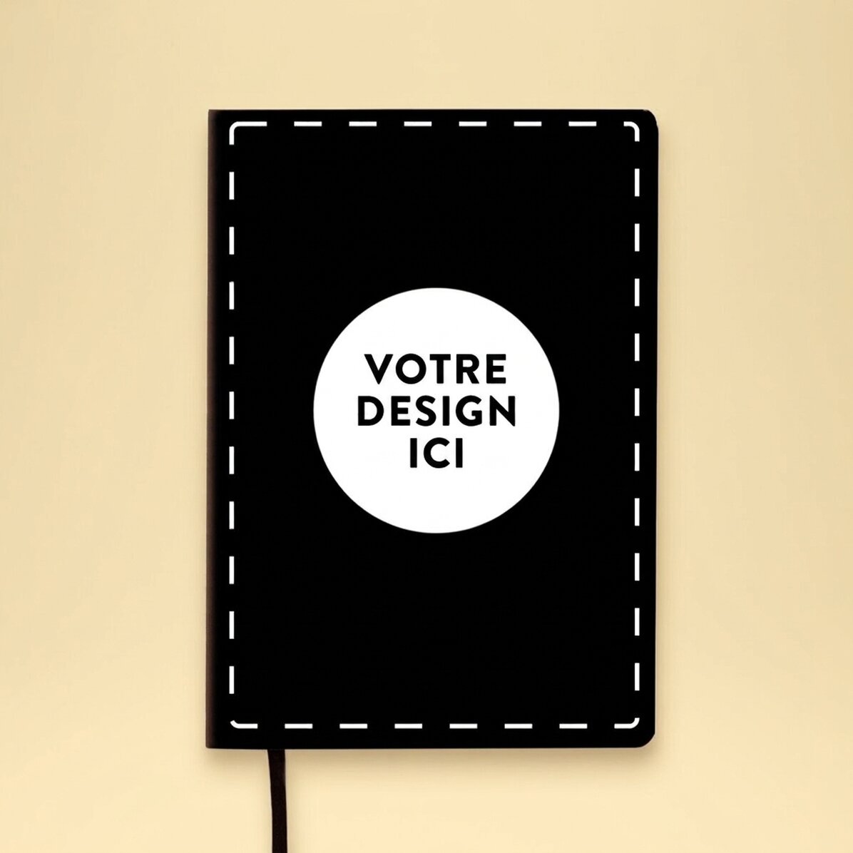 Agenda en cuir personnalisé, coloré, avec votre motif