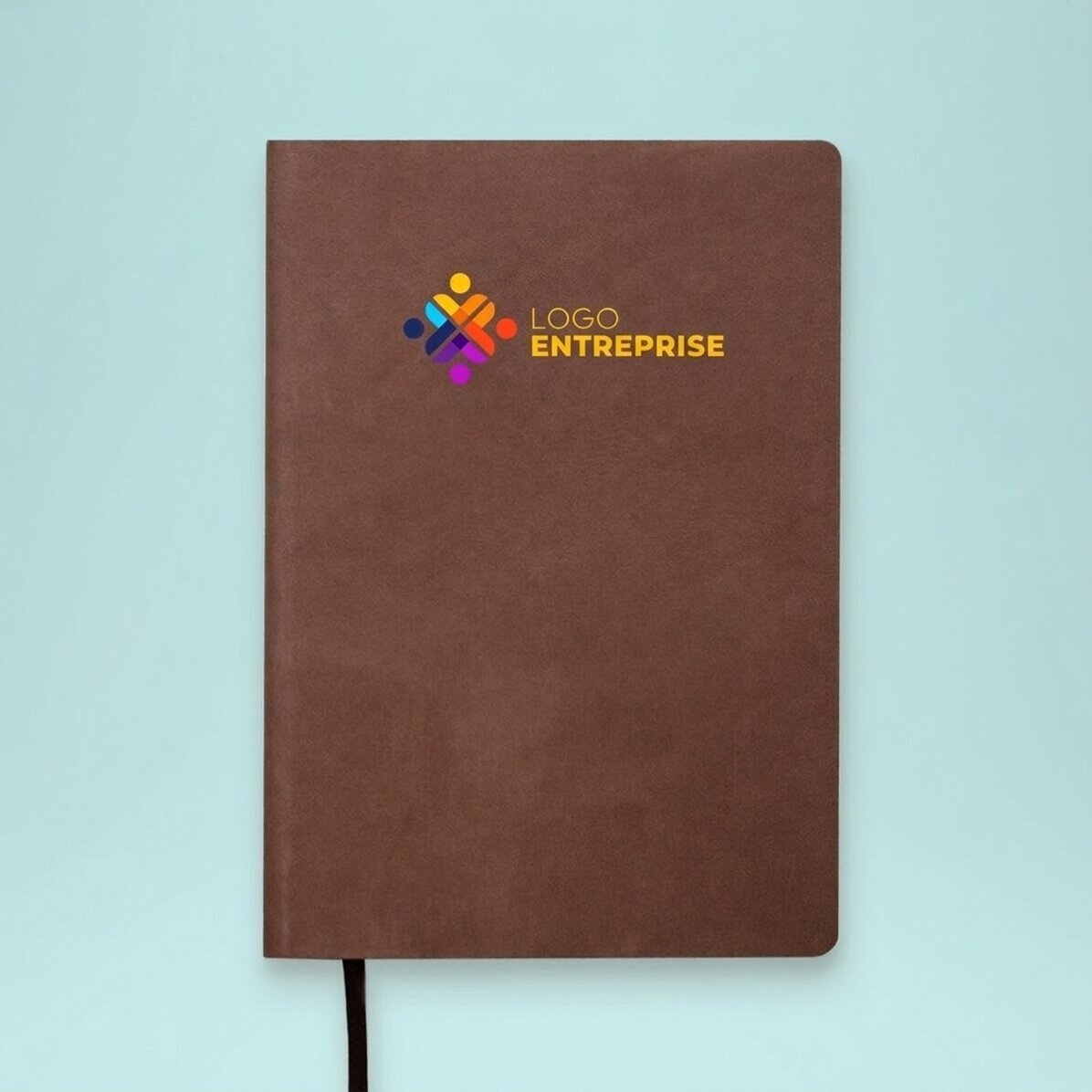Agenda en cuir personnalisé, coloré, avec logo