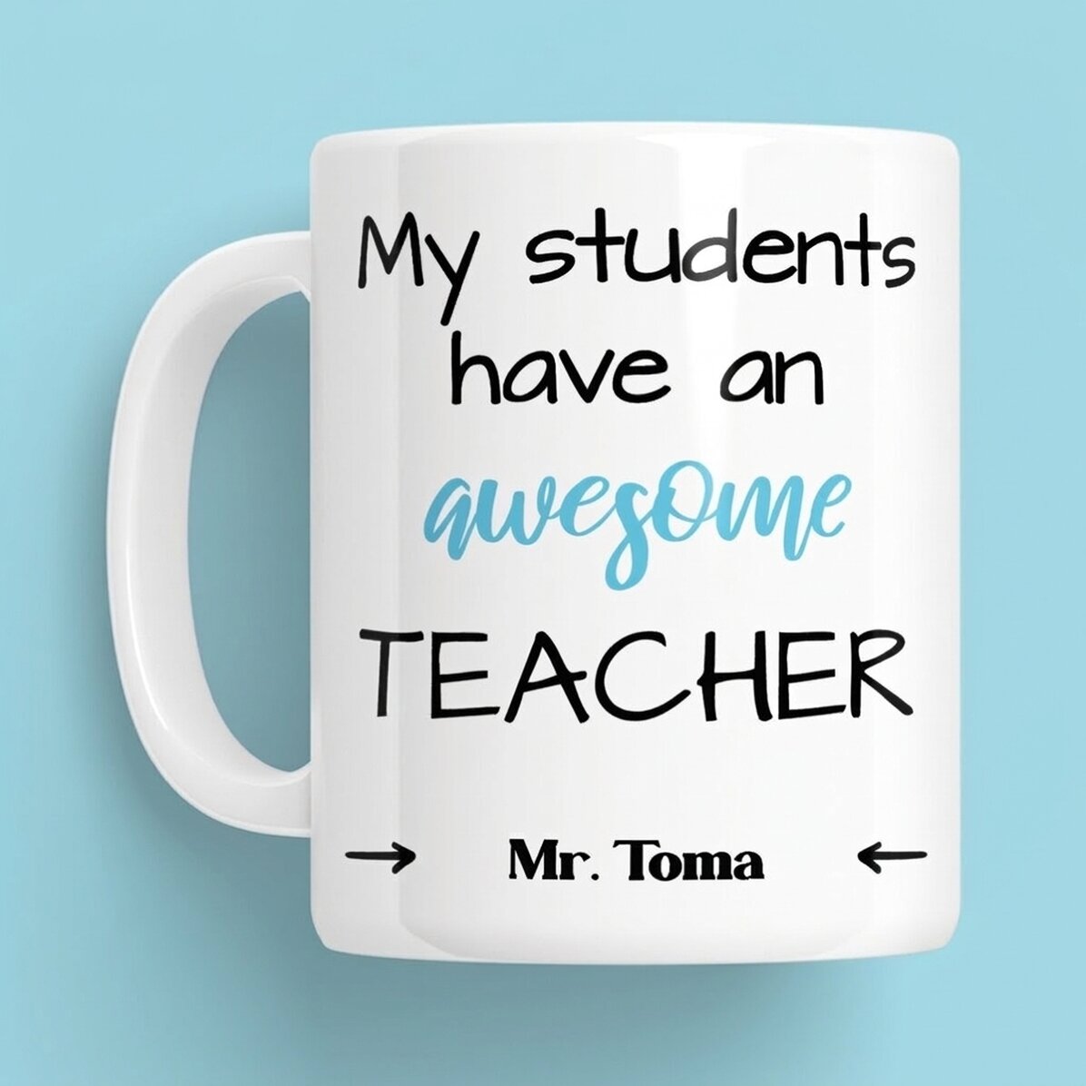 Tasse personnalisée avec message - Awesome