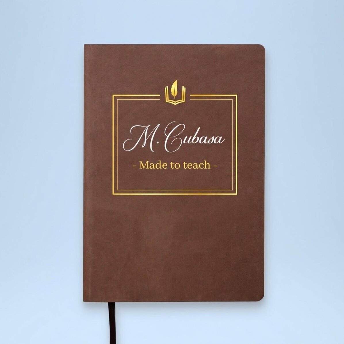 Agenda en cuir personnalisé, couleur - Made to teach