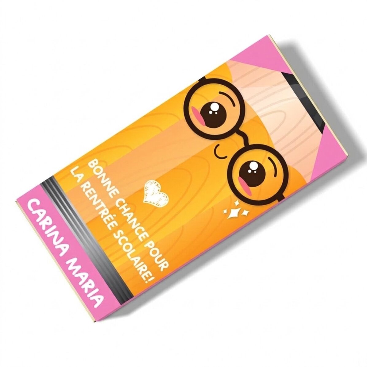 Chocolat personnalisé avec un message - Bonne chance