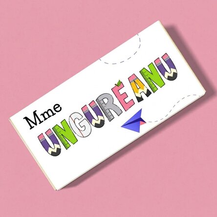 Chocolat personnalisé avec un message - Merci !