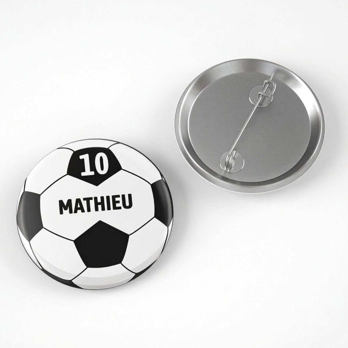 Insigne personnalisé avec prénom - Ballon
