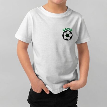 T-shirt en coton pour enfants personnalisé avec un texte - Ballon