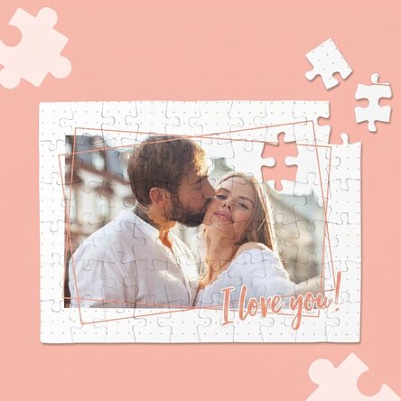 Puzzle personnalisé avec une photo - Je t'aime