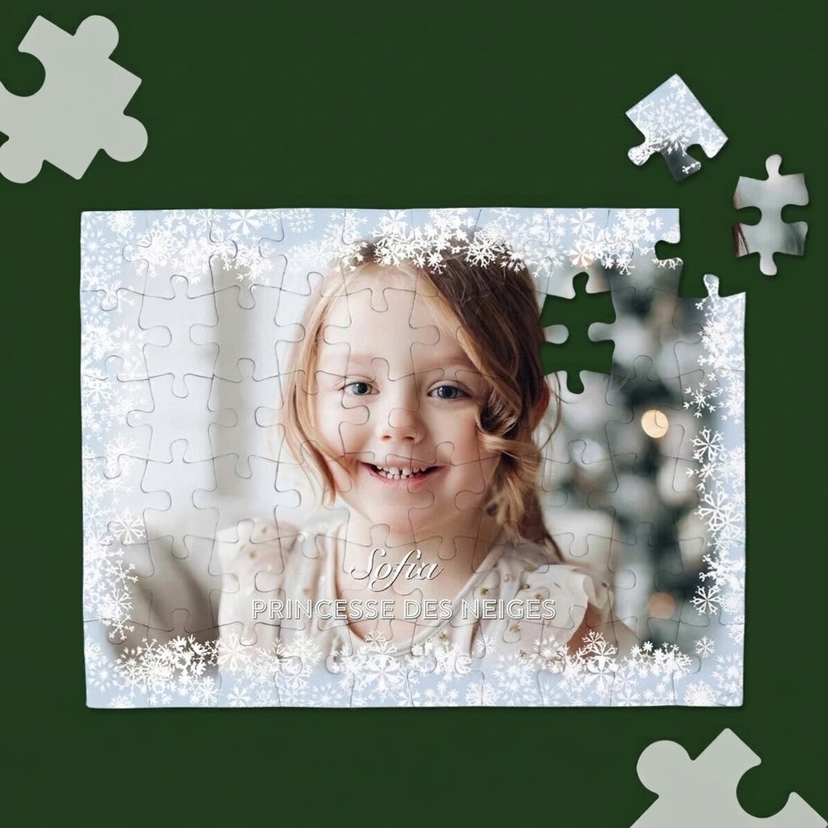 Puzzle personnalisé avec une photo et un texte - Winter