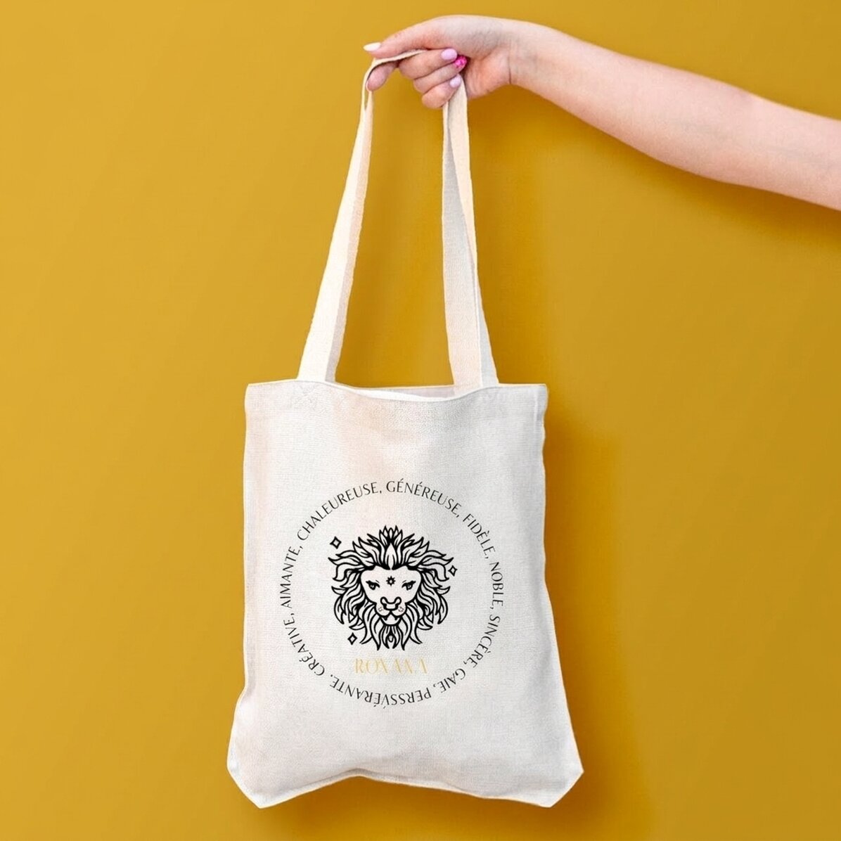 Sac personnalisé avec inscription - Signe du Lion