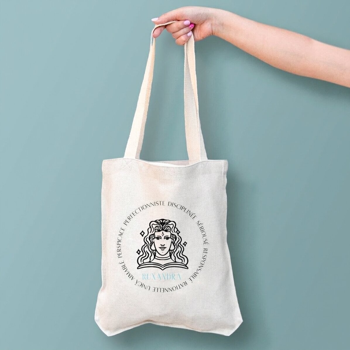 Sac personnalisé avec inscription - Signe du zodiaque : la Vierge