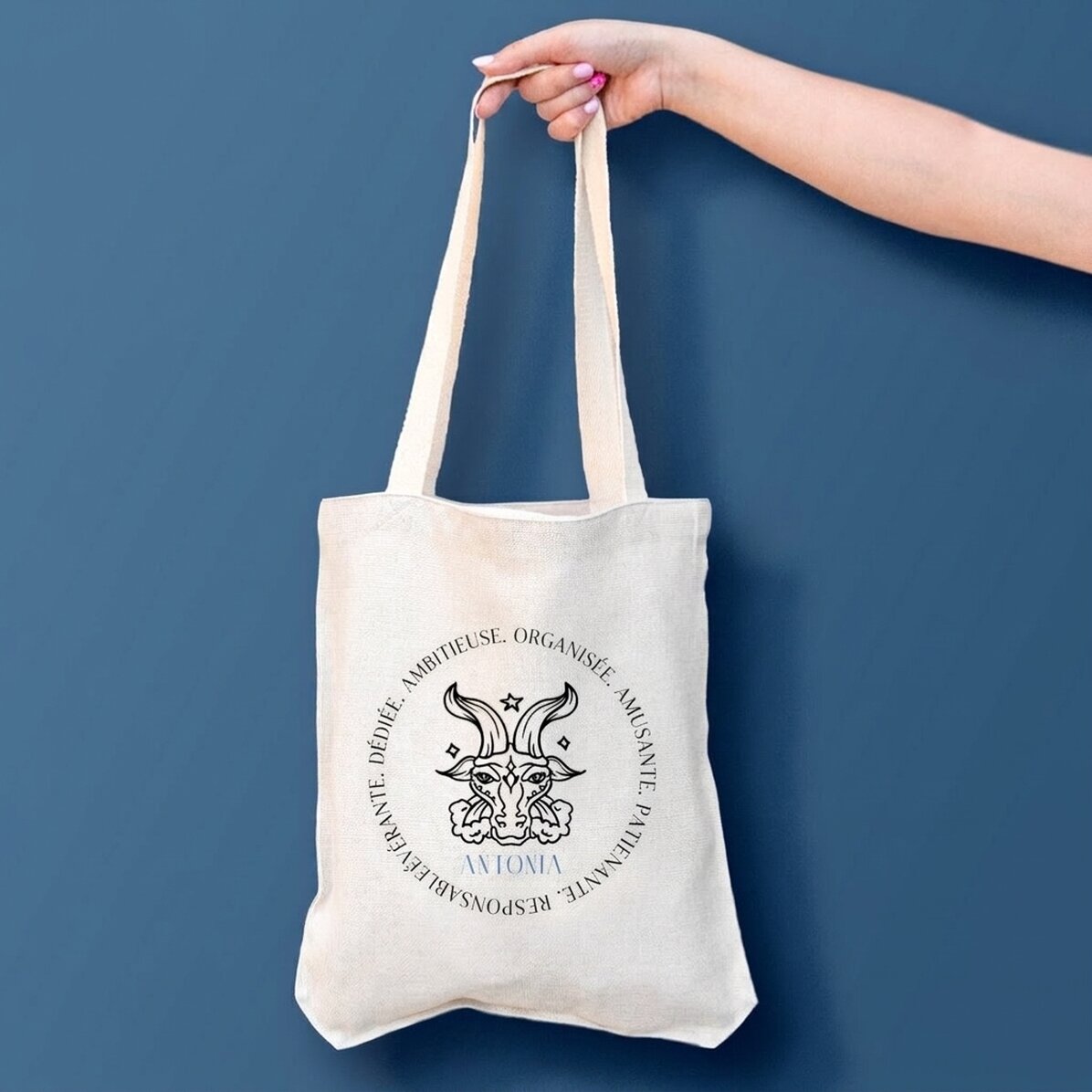 Sac personnalisé avec inscription - Signe du Capricorne