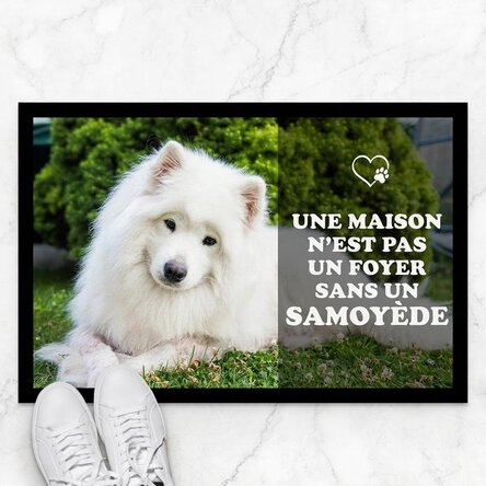 Paillasson personnalisé avec photo et texte - Ami à quatre pattes