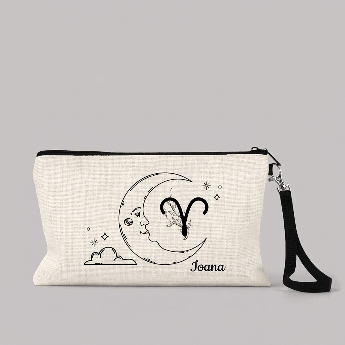 Trousse de maquillage personnalisée avec inscription - Signe du zodiaque