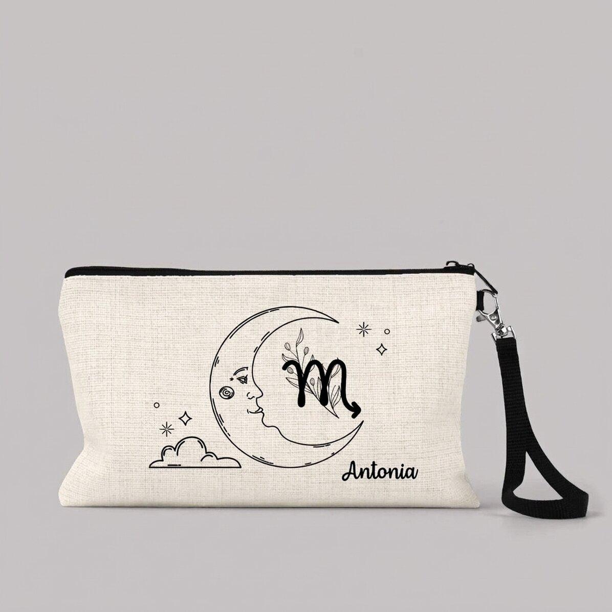 Trousse de maquillage personnalisée avec inscription - Signe du Scorpion