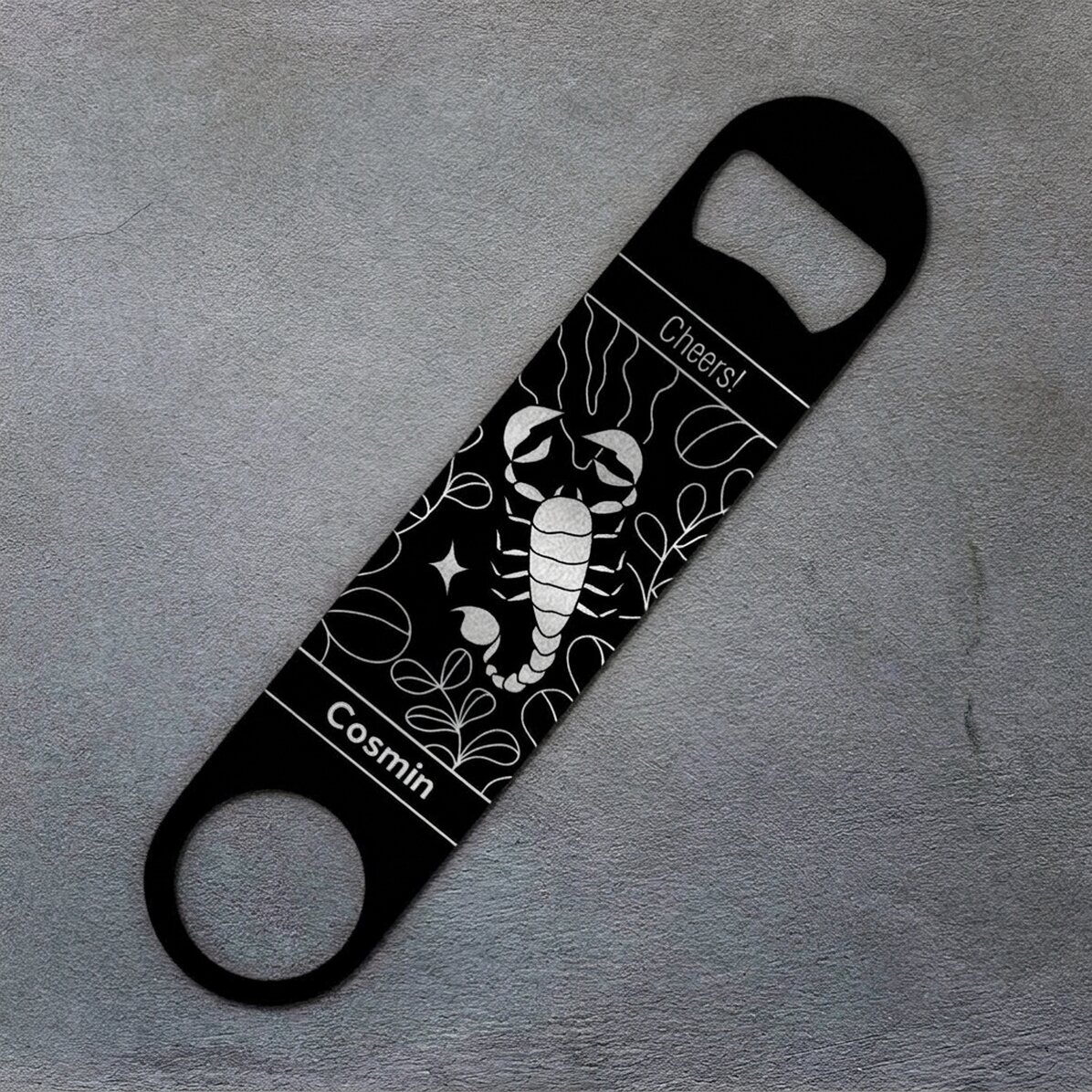Ouvre-bouteille personnalisé avec inscription - Signe du Scorpion