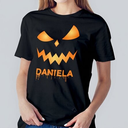 T-shirt en coton personnalisé avec un prénom - Scary
