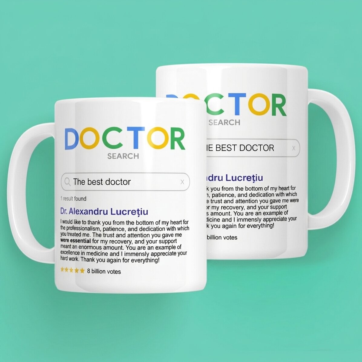 Tasse personnalisée avec texte - Recherche