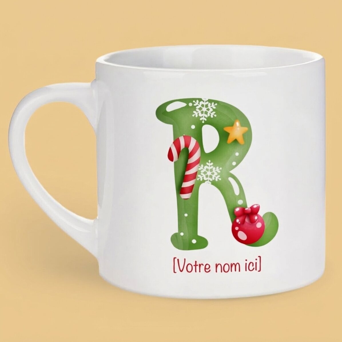 Gobelet personnalisé pour enfants avec prénom - Noël