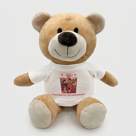 Plus : un ours en peluche personnalisé avec un message - Cadeau de Noël