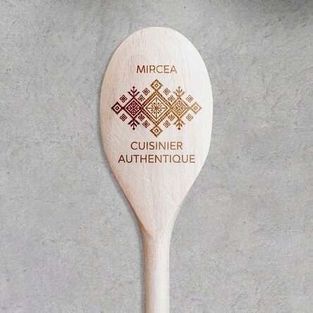 Cuillère en bois personnalisée - Cuisinier authentique