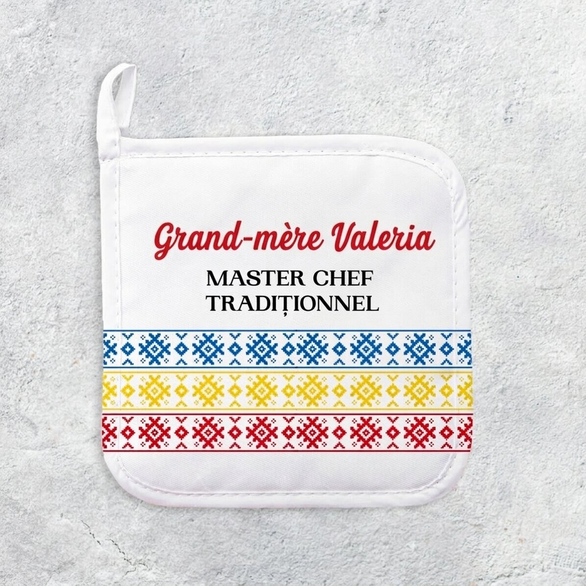 Sous-verre personnalisé pour casserole chaude avec inscription - Masterchef traditionnel