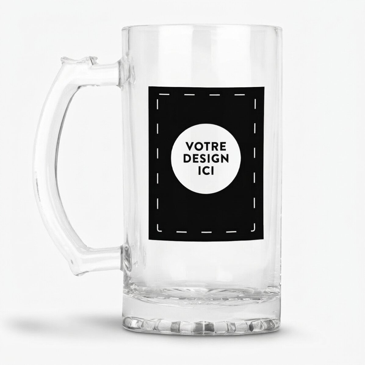 Une chope à bière personnalisée avec ton motif