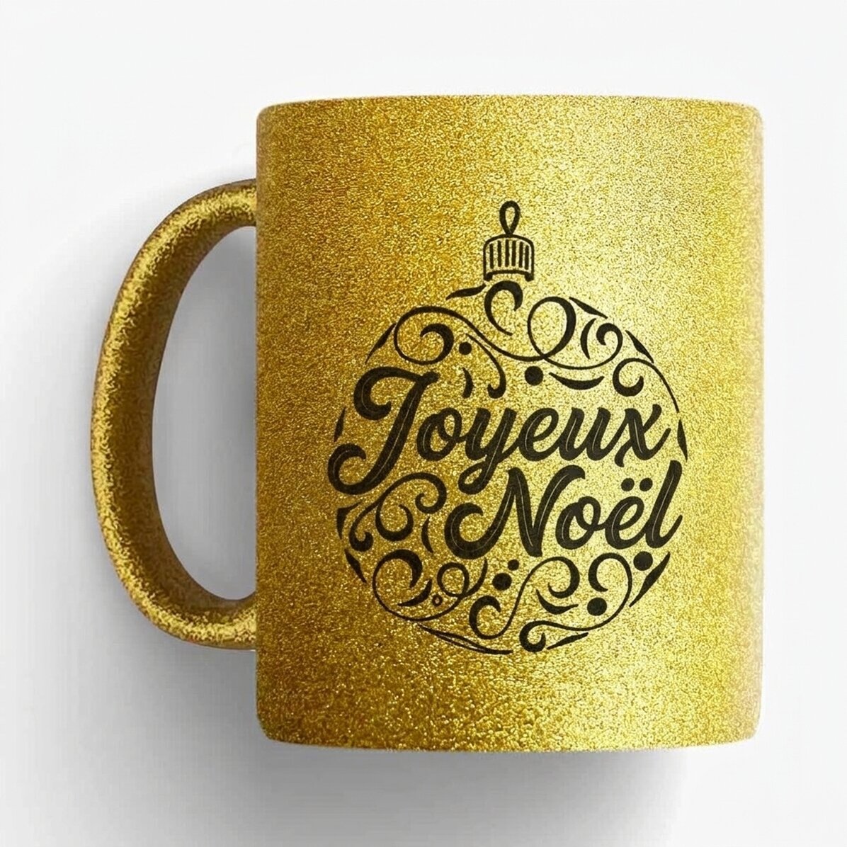 Tasse personnalisée avec message - Globe « Merry Christmas »
