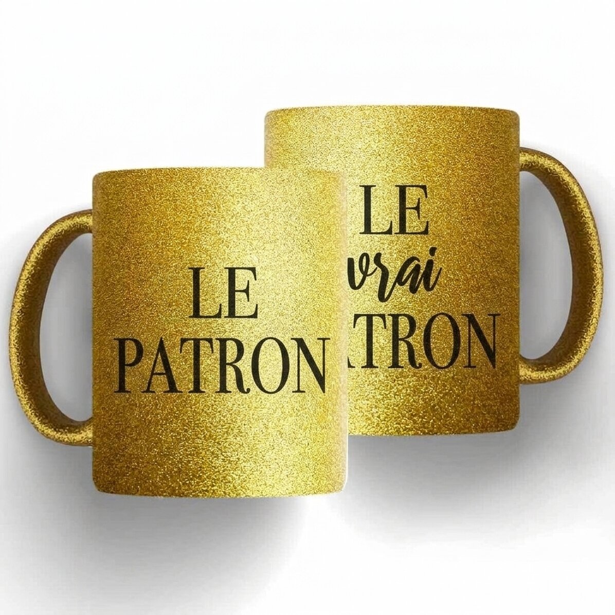 Tasses pour couple personnalisées avec un message - The Boss & The Real Boss
