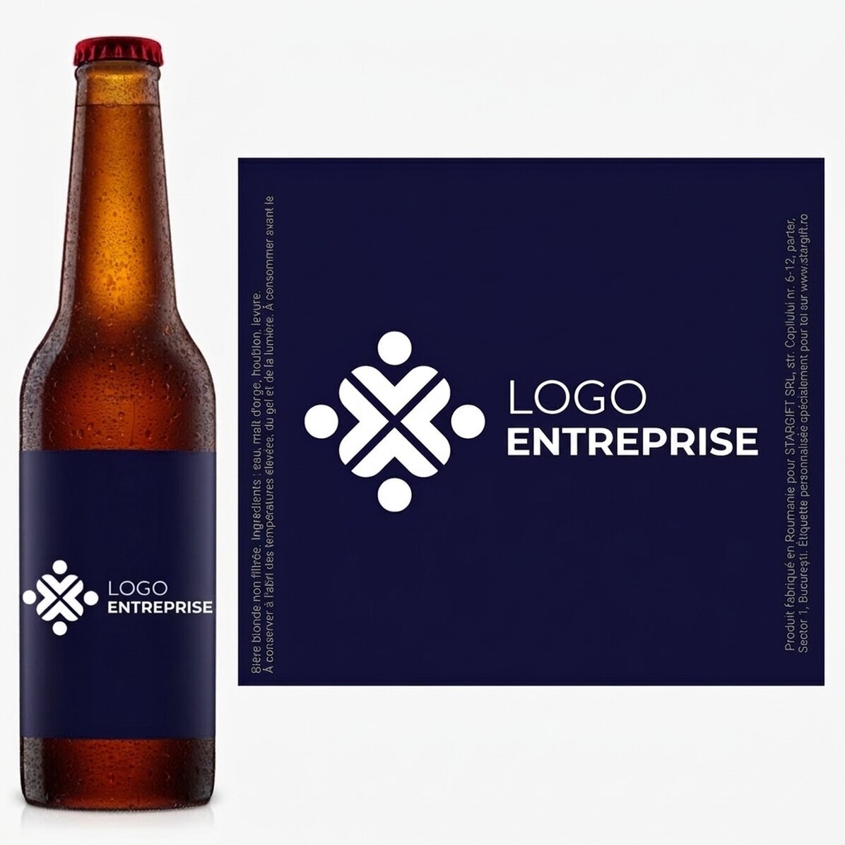 Bière personnalisée avec logo