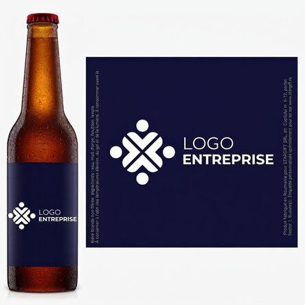 Bière personnalisée avec logo