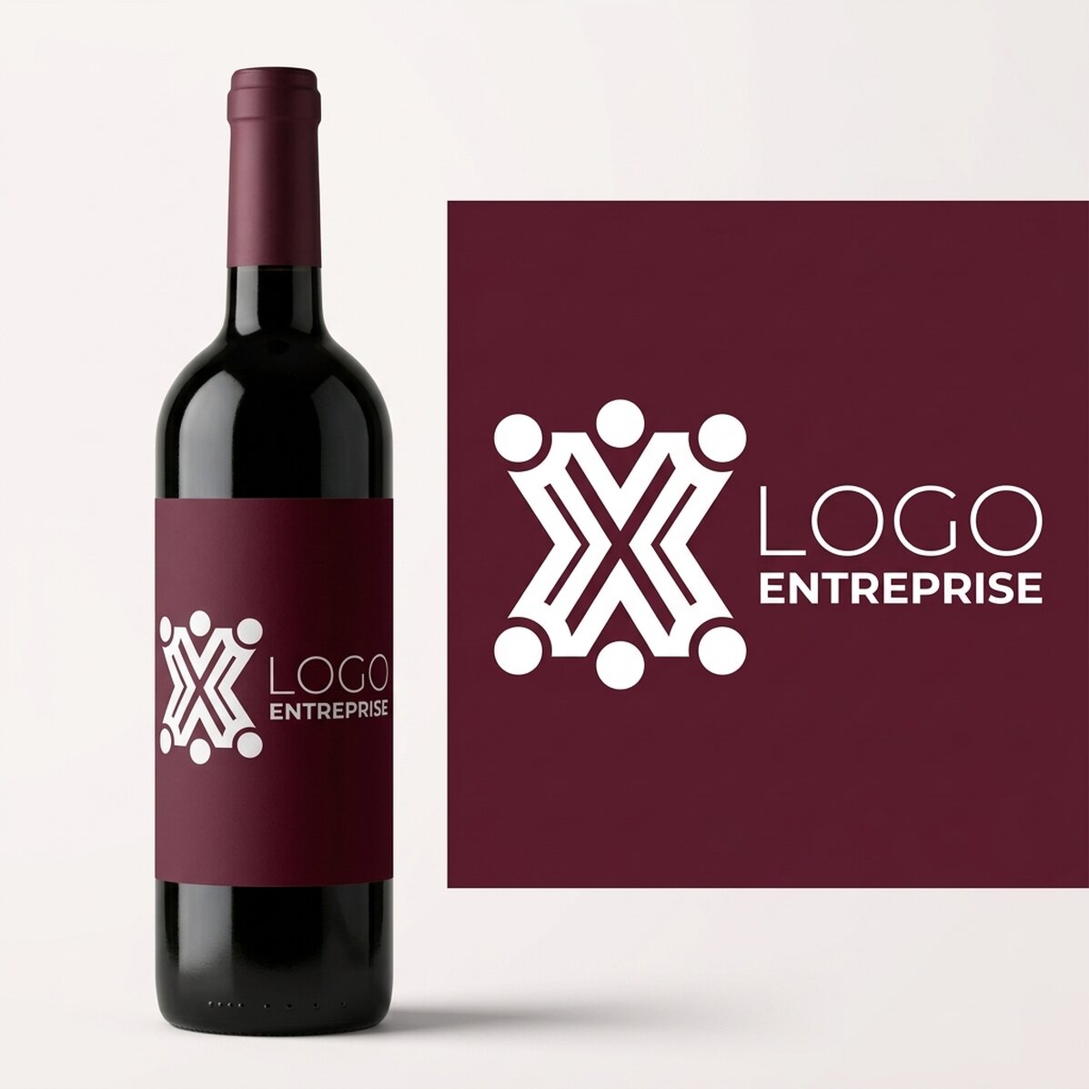 Vin personnalisé avec logo